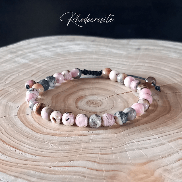 Bracelet ajustable en Rhodocrosite