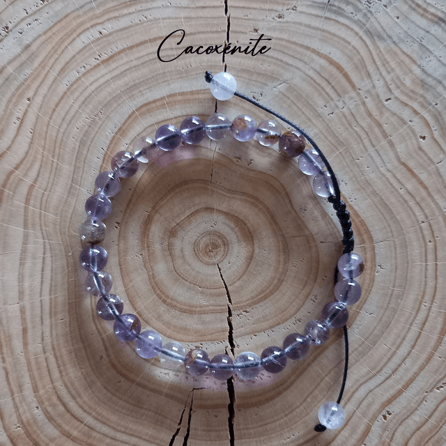 Bracelet ajustable en Cacoxénite (Super seven)