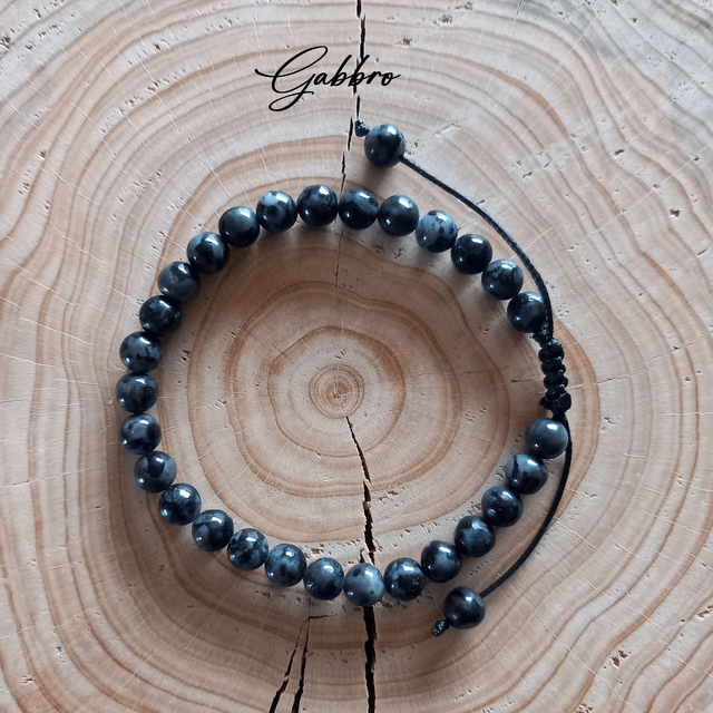 Bracelet ajustable en Gabbro