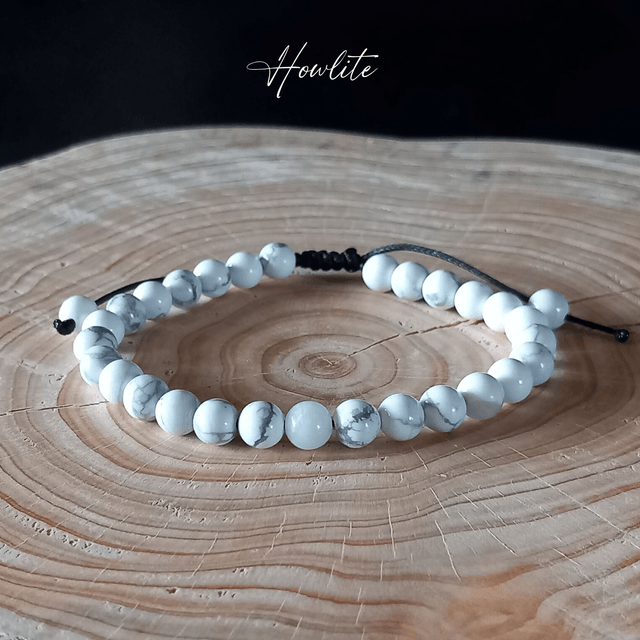 Bracelet ajustable en Howlite