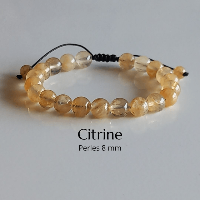 Bracelet ajustable en Citrine