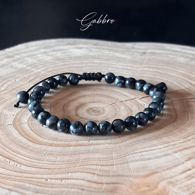 Bracelet ajustable en Gabbro