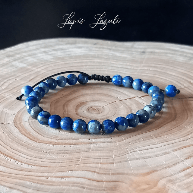 Bracelet ajustable en Lapis-Lazuli