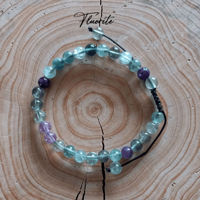 Bracelet ajustable en Fluorite