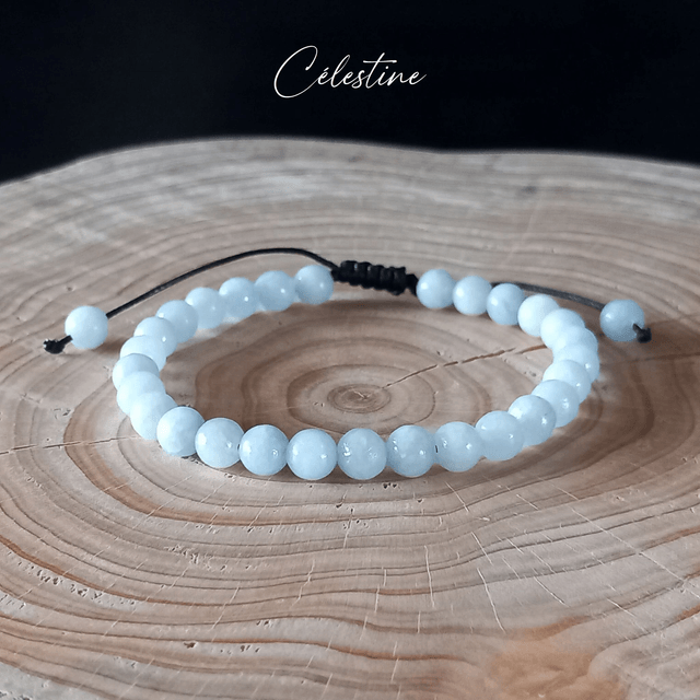 Bracelet ajustable en Célestine