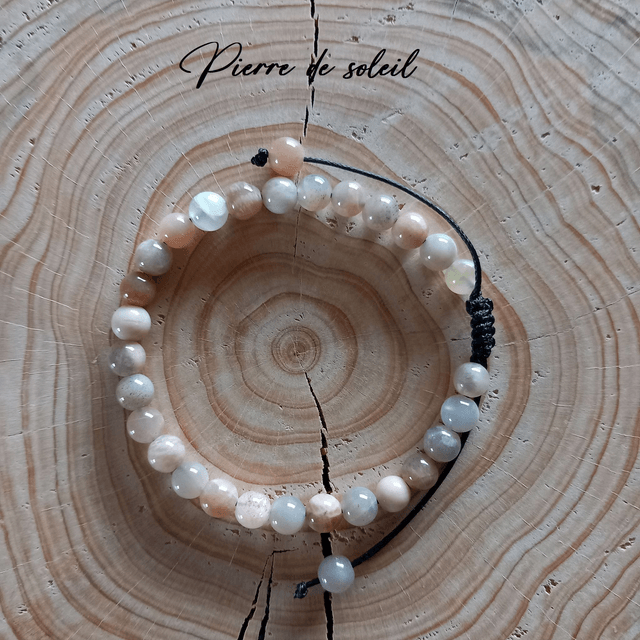 Bracelet ajustable en Pierre de soleil