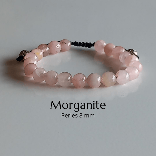 Bracelet ajustable en Morganite