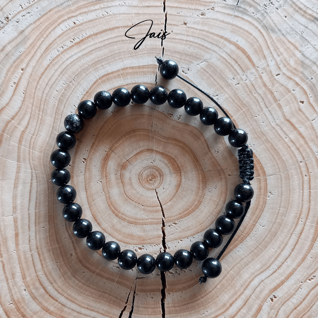 Bracelet ajustable en Jais