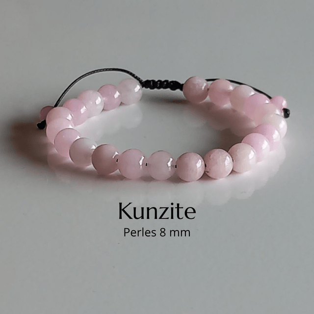 Bracelet ajustable en Kunzite