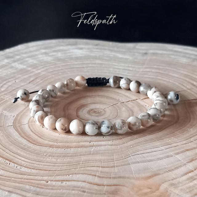 Bracelet ajustable en Feldspath