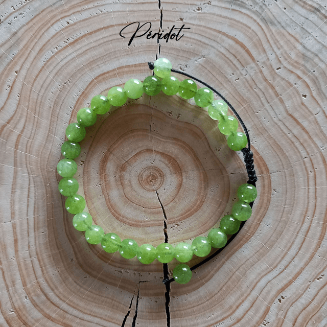 Bracelet ajustable en Péridot