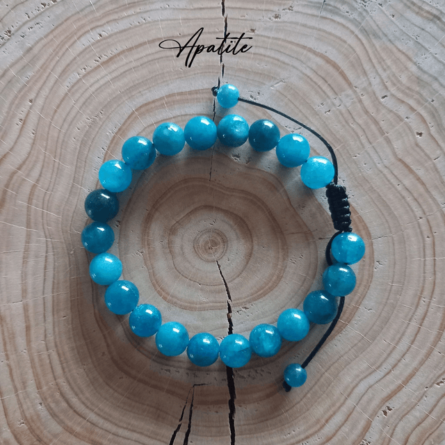 Bracelet ajustable en Apatite