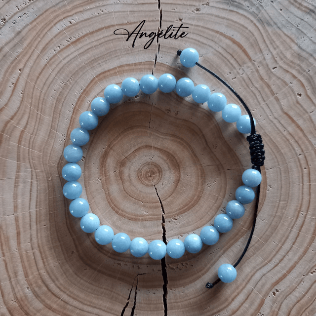 Bracelet ajustable en Angélite