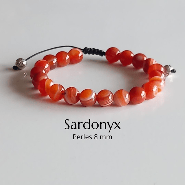 Bracelet ajustable en Sardonyx