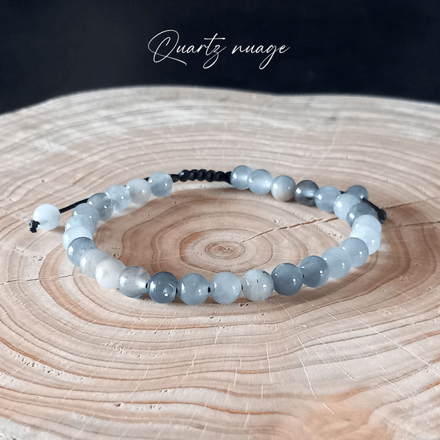 Bracelet ajustable en Quartz nuage