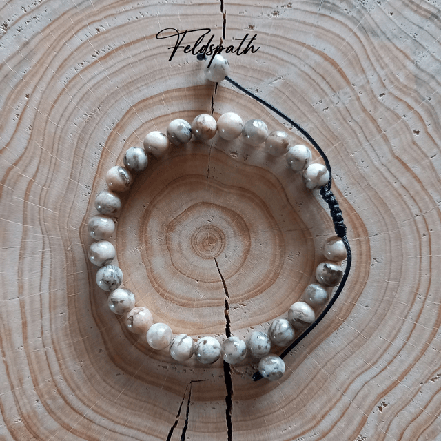 Bracelet ajustable en Feldspath