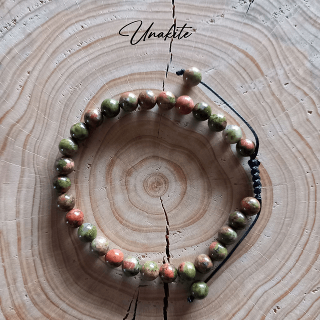 Bracelet ajustable en Unakite