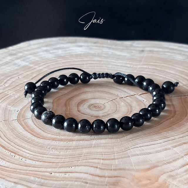 Bracelet ajustable en Jais