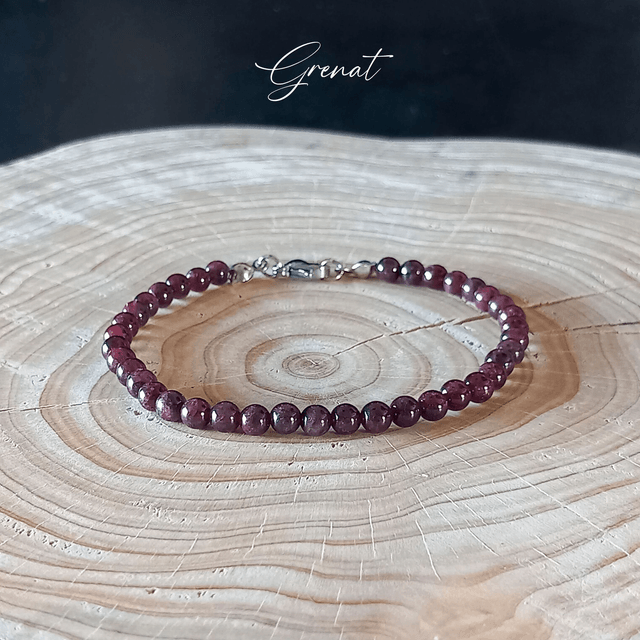 Bracelet fermoir en Grenat rouge