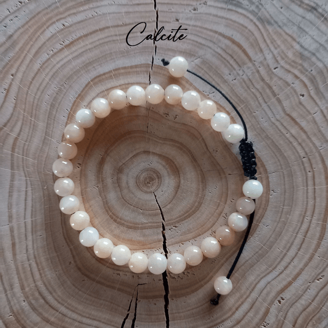 Bracelet ajustable en Calcite