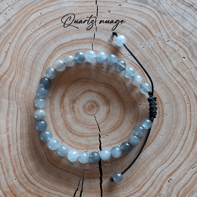 Bracelet ajustable en Quartz nuage