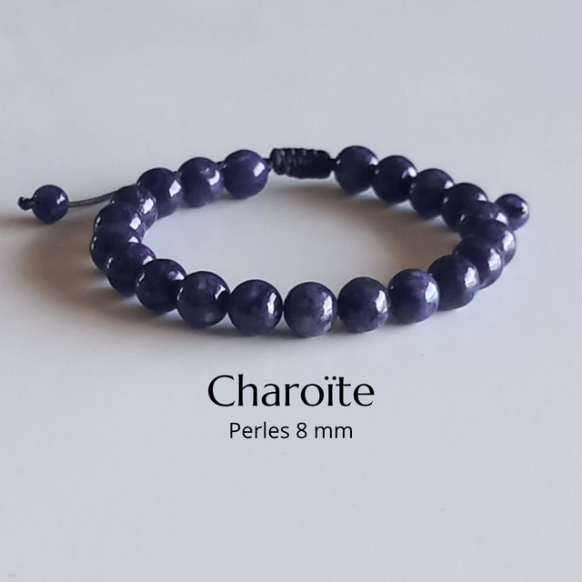 Bracelet ajustable en Charoïte