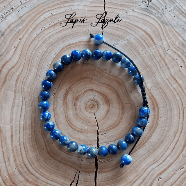Bracelet ajustable en Lapis-Lazuli
