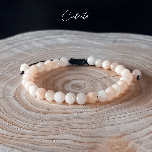 Bracelet ajustable en Calcite