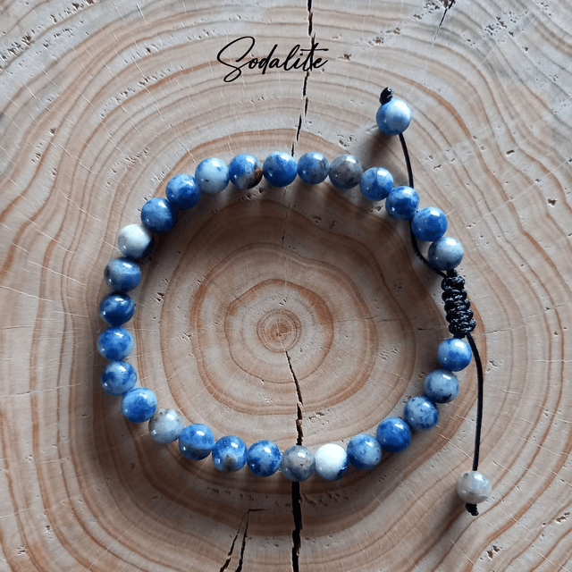 Bracelet ajustable en Sodalite