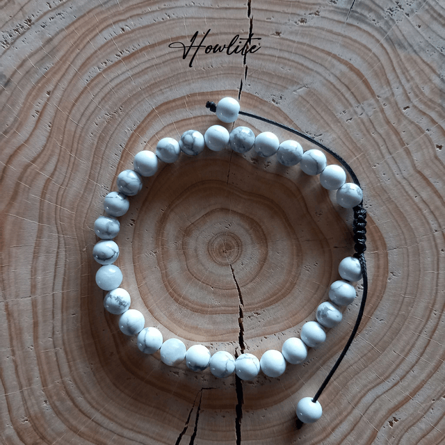Bracelet ajustable en Howlite