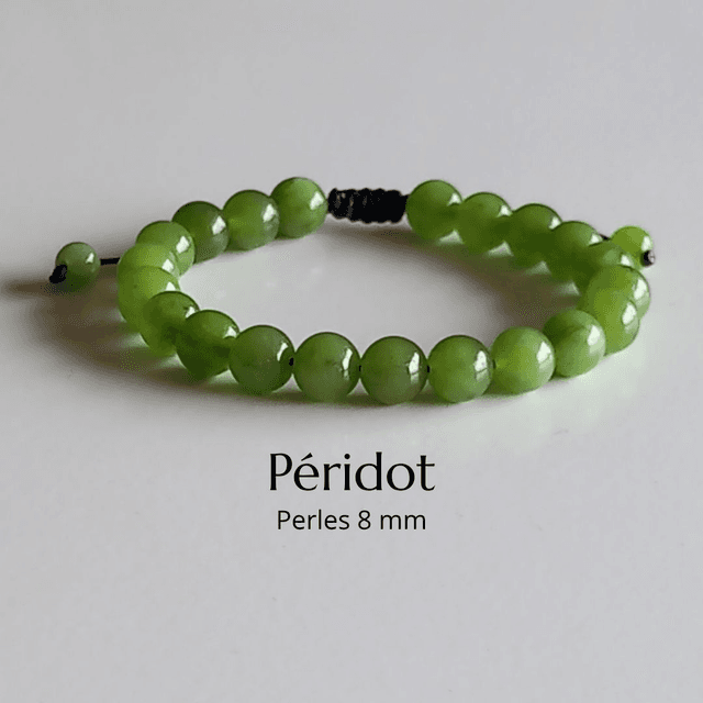 Bracelet ajustable en Péridot