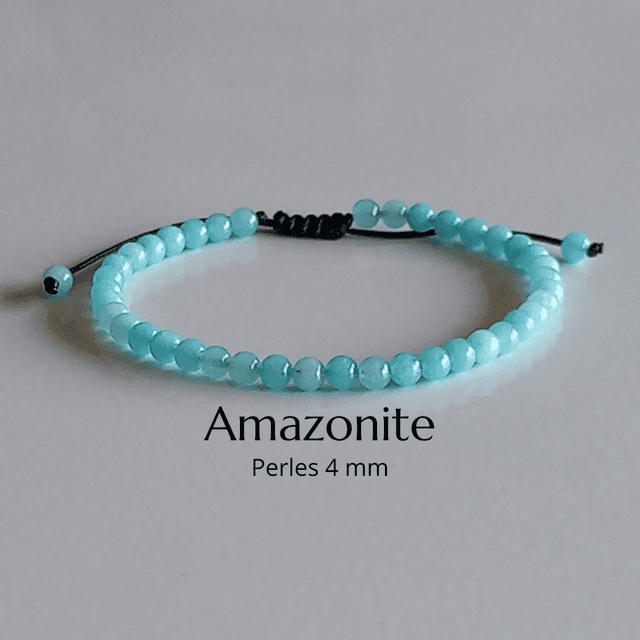 Bracelet ajustable en Amazonite