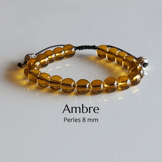 Bracelet ajustable en Ambre