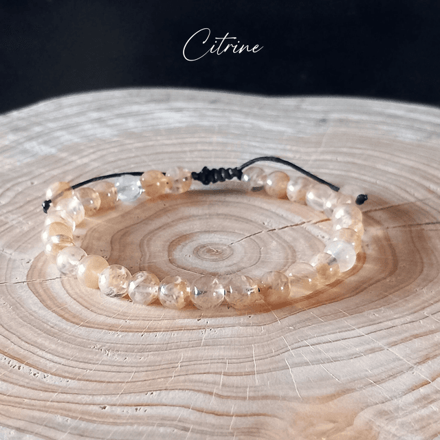Bracelet ajustable en Citrine