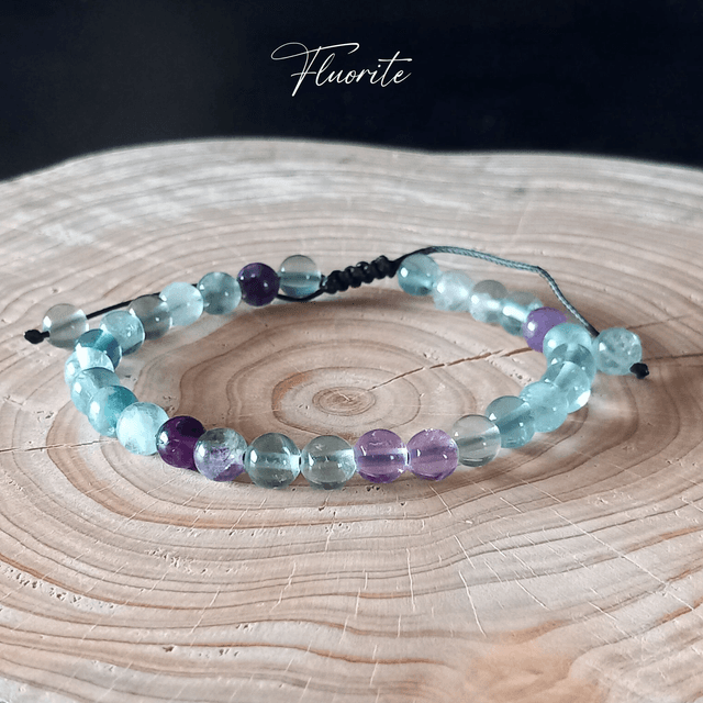 Bracelet ajustable en Fluorite