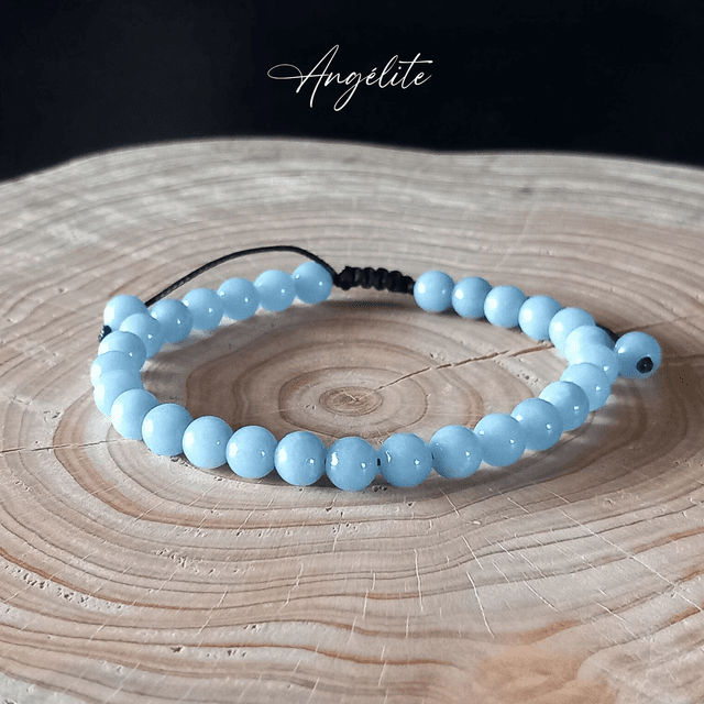Bracelet ajustable en Angélite