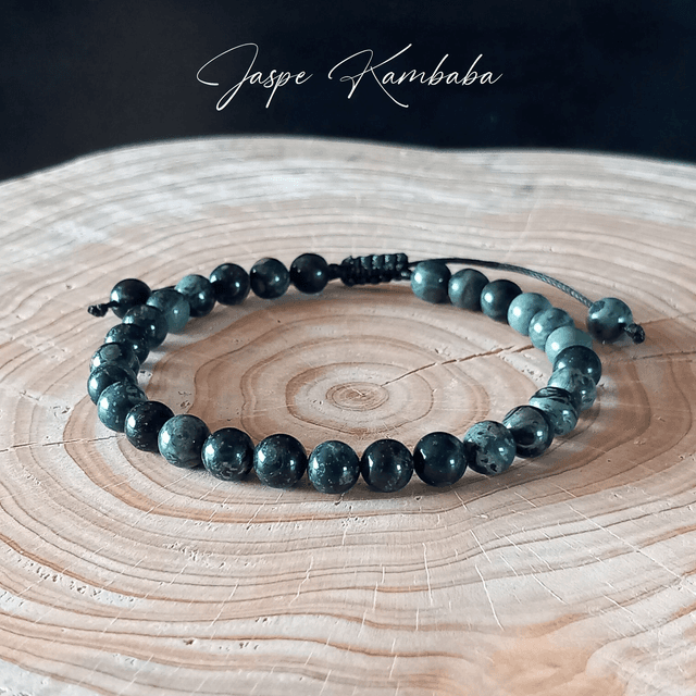 Bracelet ajustable en Jaspe Kambaba