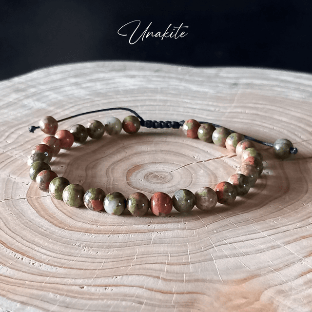Bracelet ajustable en Unakite