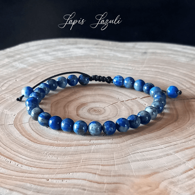 Bracelet ajustable en Lapis-Lazuli