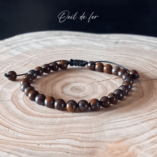 Bracelet ajustable en Oeil de fer