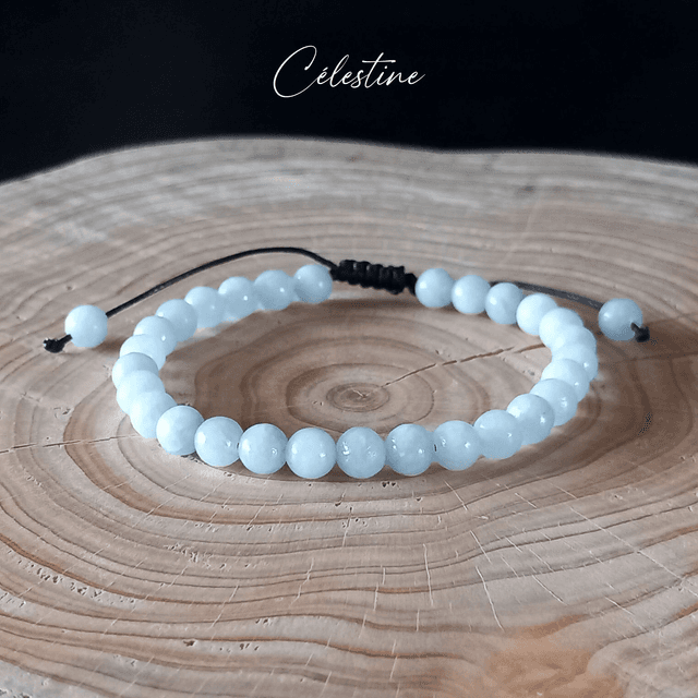 Bracelet ajustable en Célestine