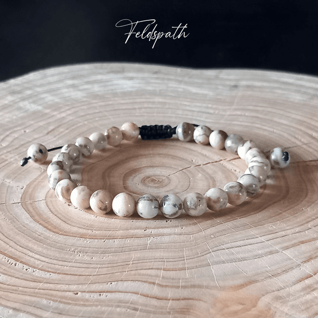 Bracelet ajustable en Feldspath