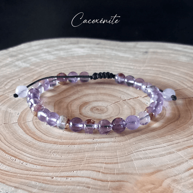 Bracelet ajustable en Cacoxénite (Super seven)
