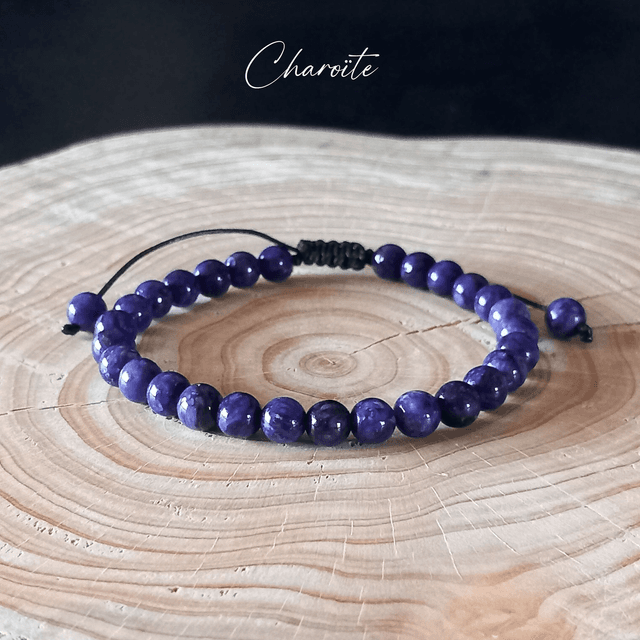 Bracelet ajustable en Charoïte