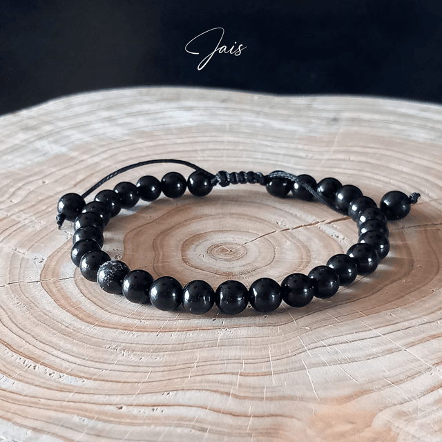 Bracelet ajustable en Jais