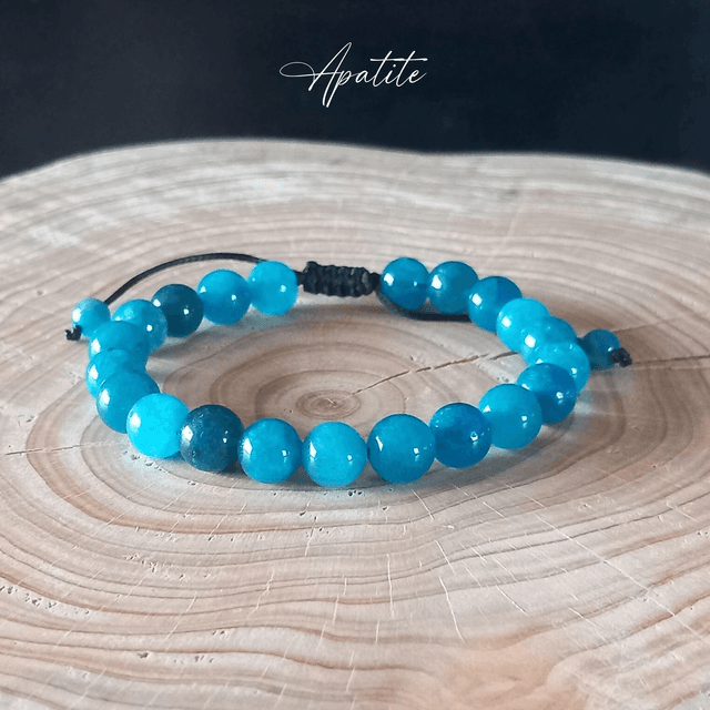 Bracelet ajustable en Apatite