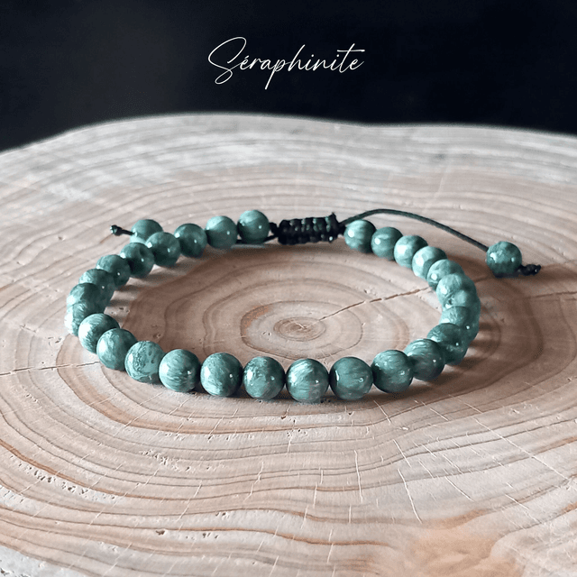 Bracelet ajustable en Séraphinite