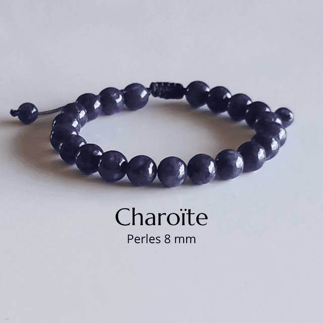 Bracelet ajustable en Charoïte