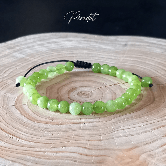 Bracelet ajustable en Péridot