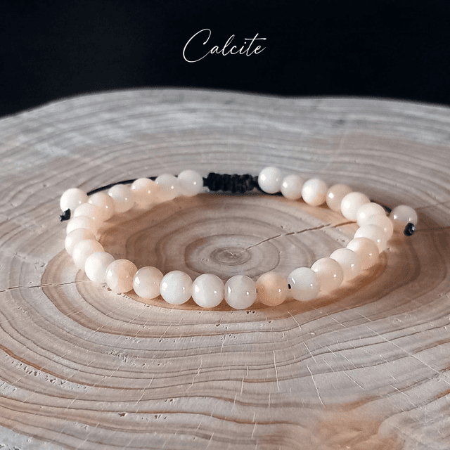 Bracelet ajustable en Calcite